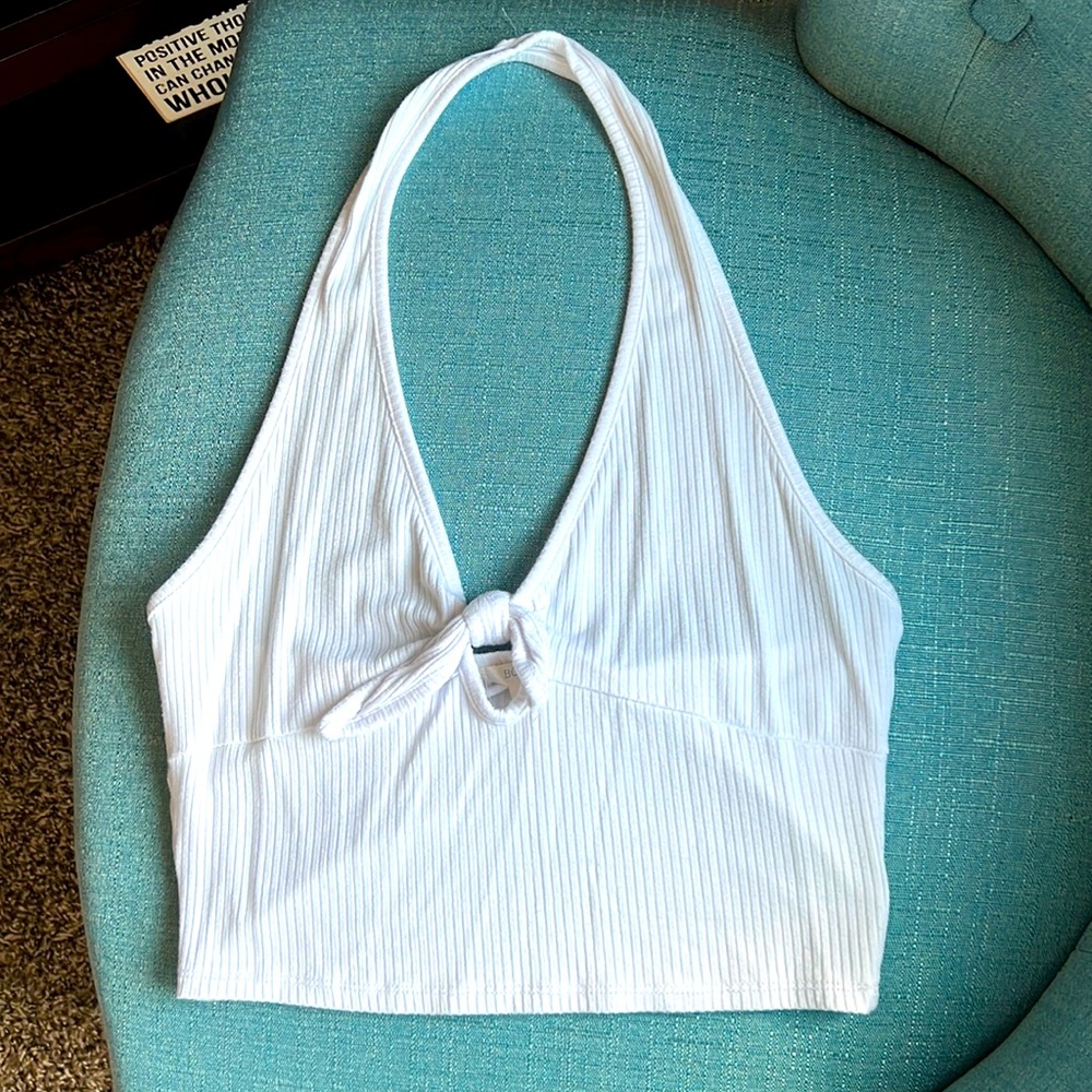 White crop top